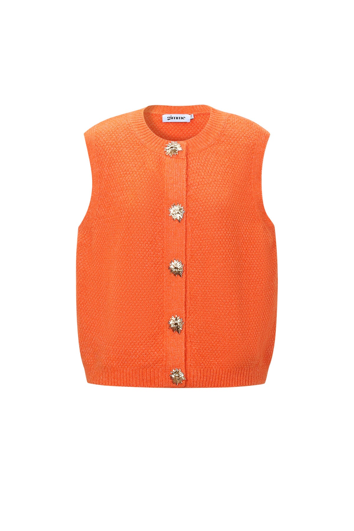 Gebreide Polyestervezel Vrouwen Gebreide Vest Casual Solide Kleur